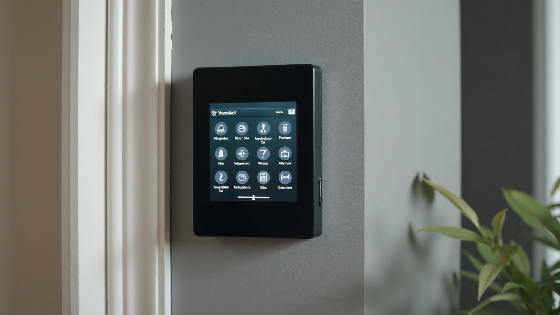 Existing residential alarm control equipment