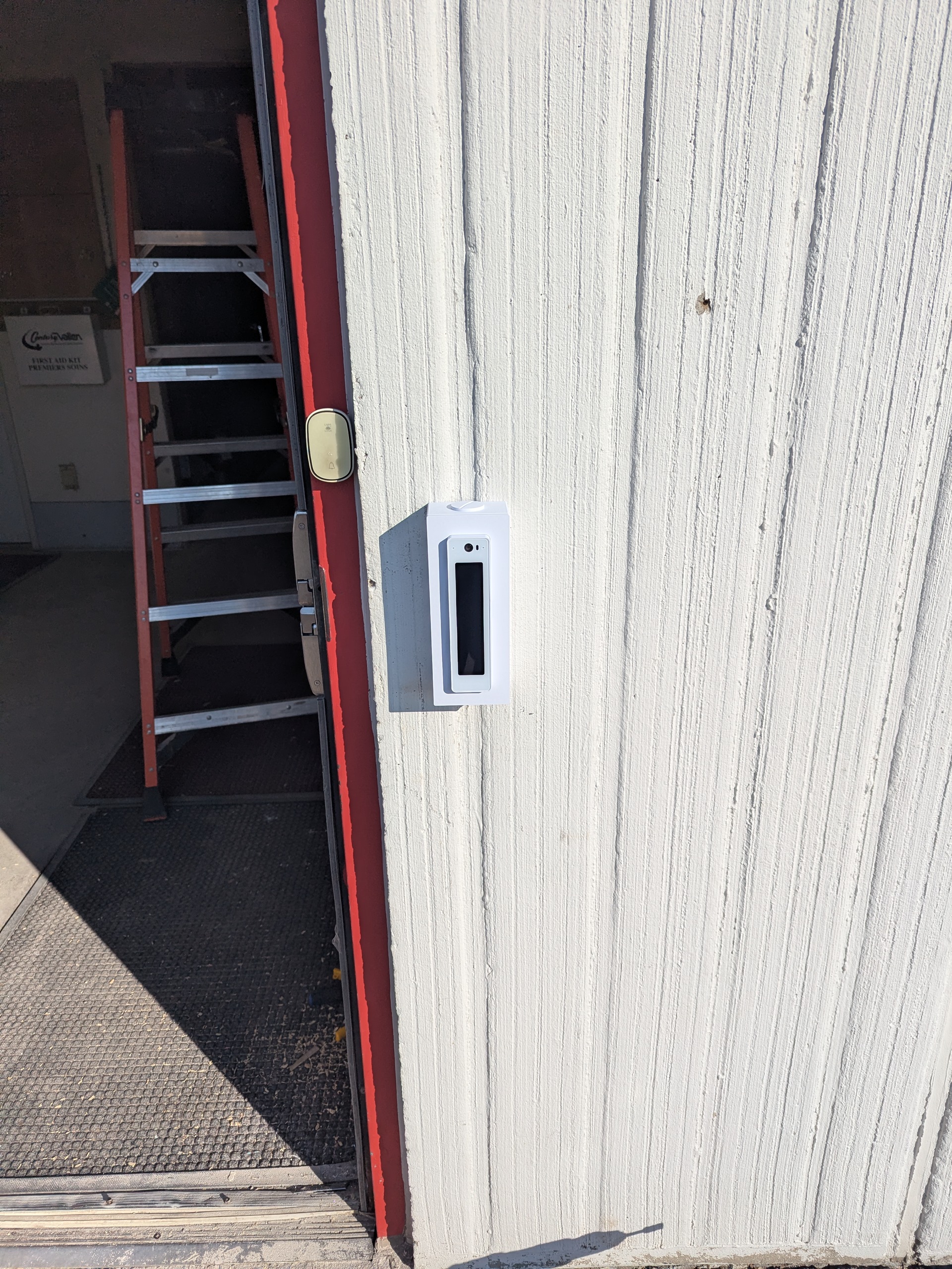 Technician performing retrofit cable pull