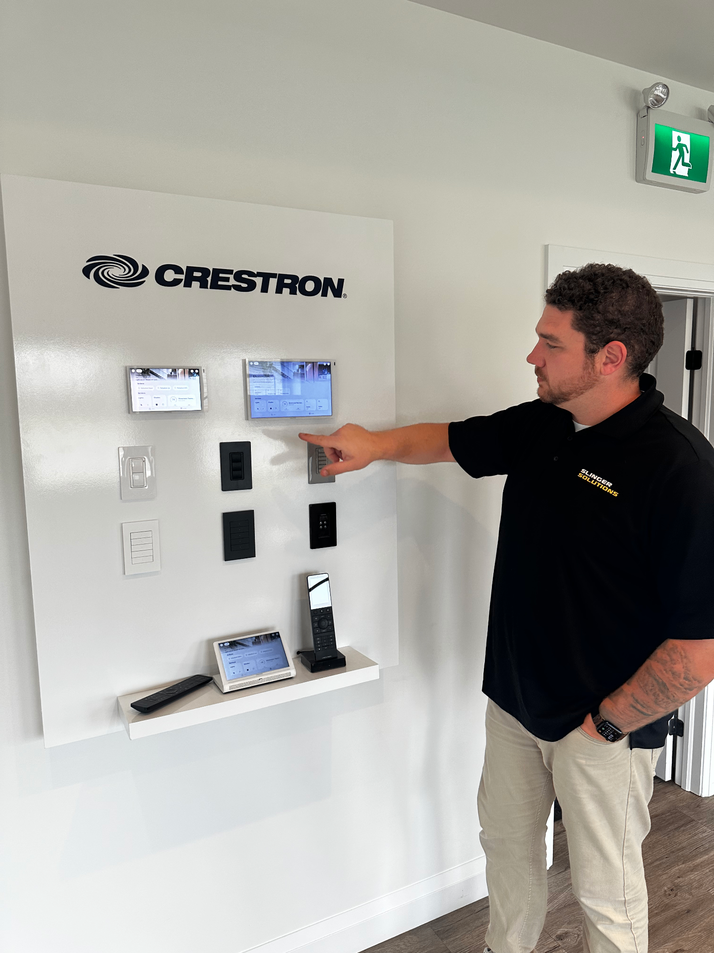 Crestron smart home control display