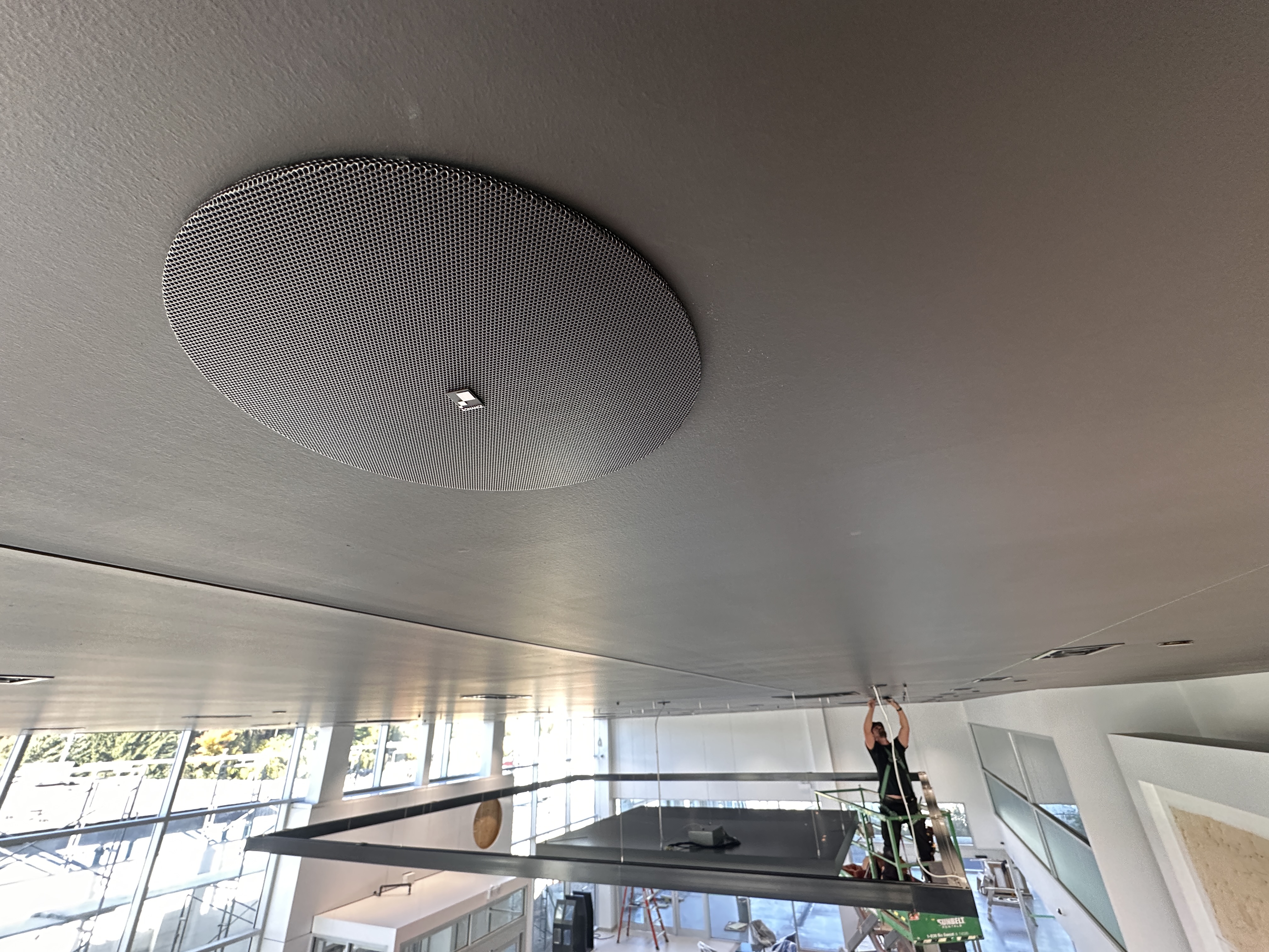 AV installation in progress